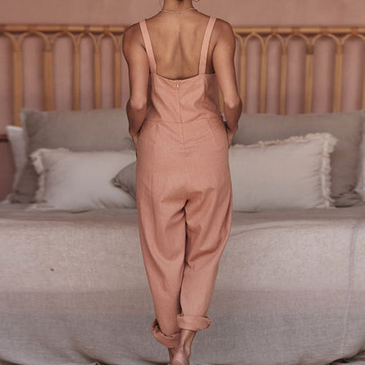 Damen Leichter Jumpsuit mit praktischen Taschen Echo Archiv