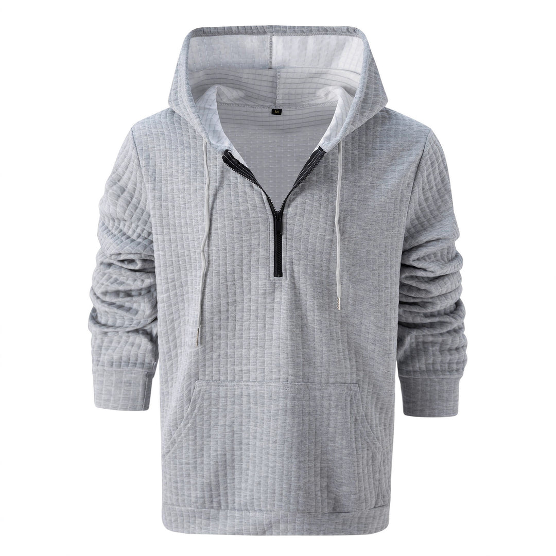Herren lockerer Hoodie mit Reißverschluss und Kängurutasche Echoarchiv