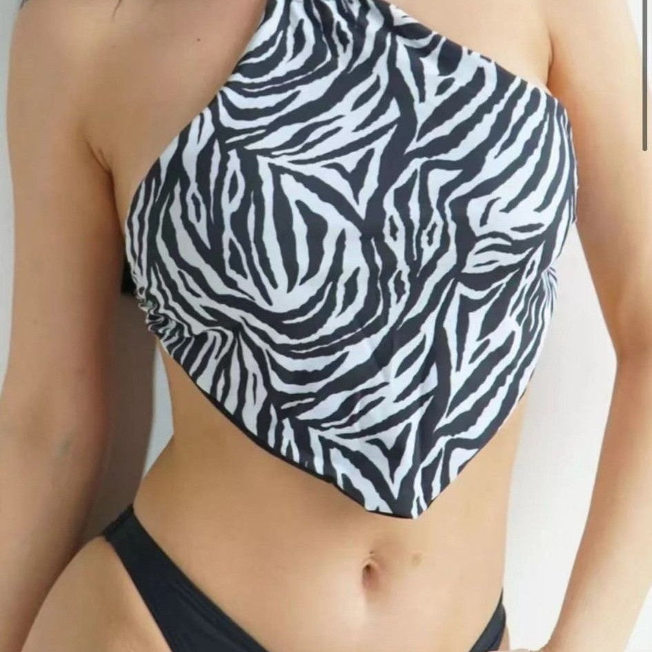 Damen Bustier-Bikinioberteil mit asymmetrischem Schnitt Echo Archiv