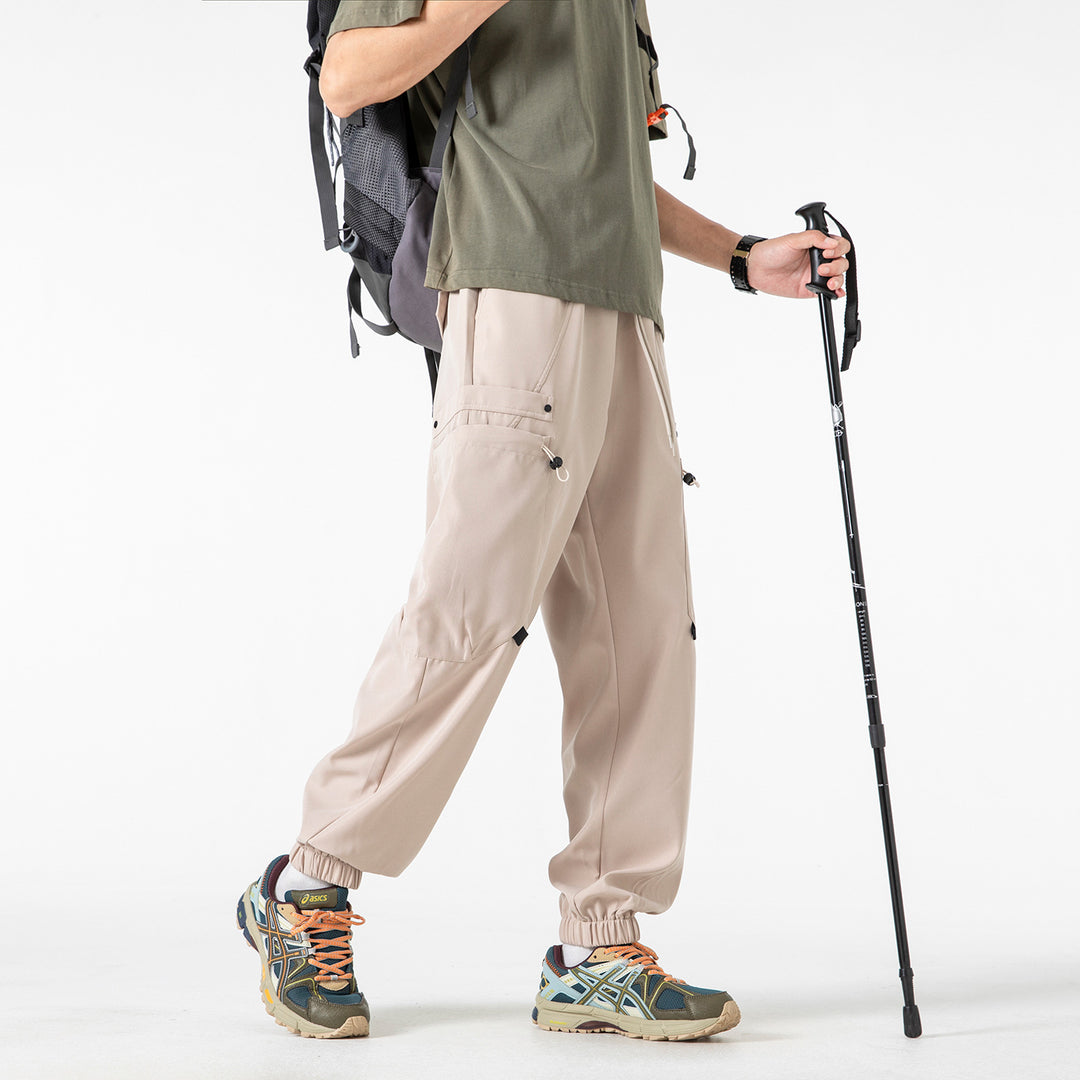 Herren Technische Cargo-Jogginghose mit elastischem Tunnelzugbund und multifunktionalen Klapptaschen Echo Archiv