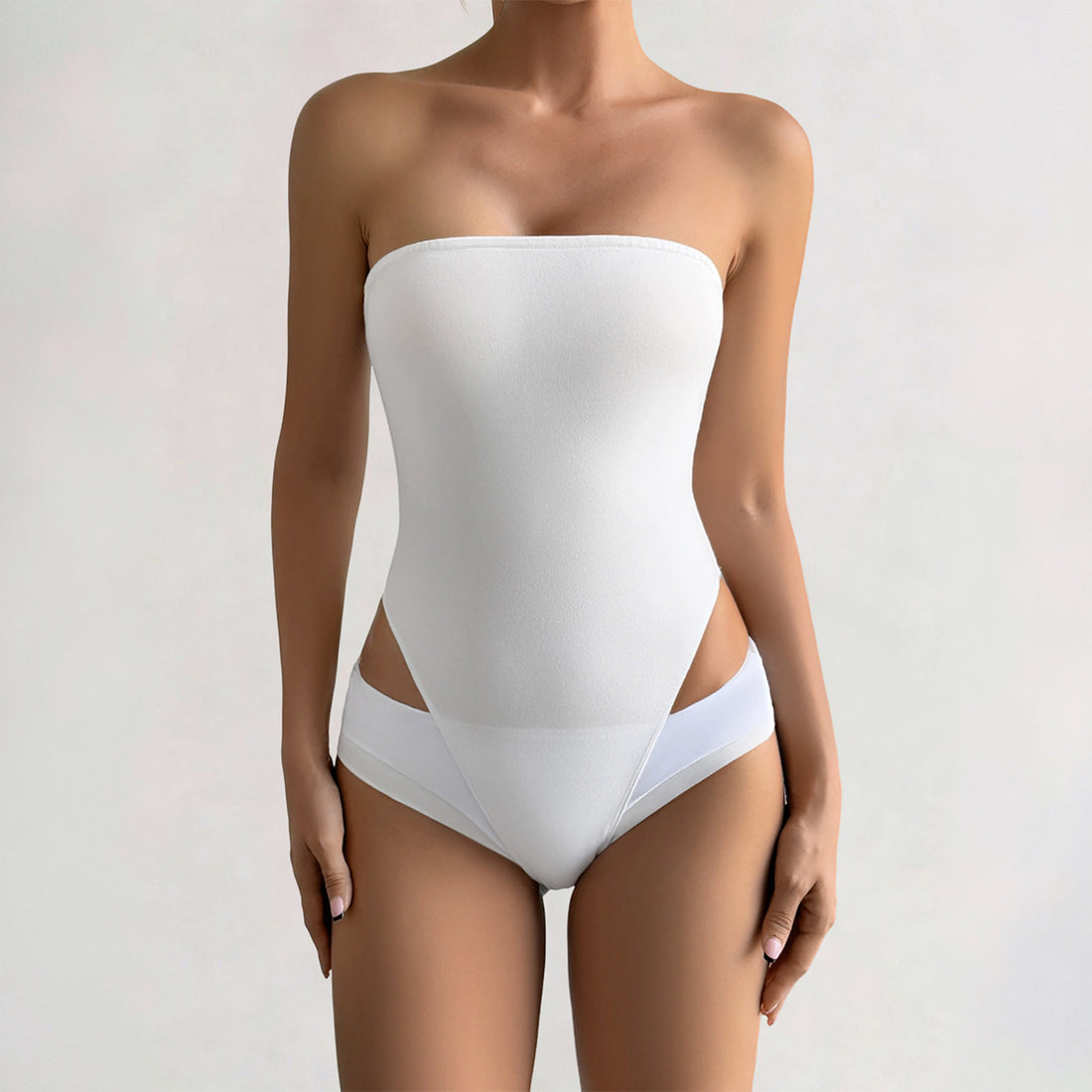 Damen Bandeau-Bodysuit aus elastischem Material mit figurfreundlichem Schnitt – Bodéline
