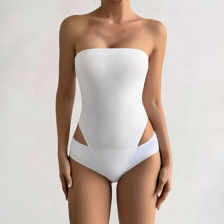 Damen Bandeau-Bodysuit aus elastischem Material mit figurfreundlichem Schnitt Echo Archiv