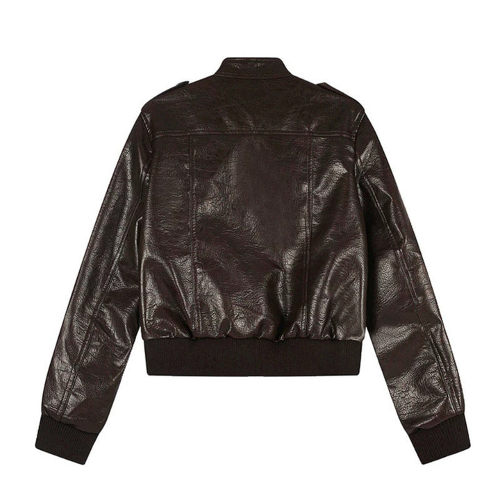 Herren Lederoptik-Bomberjacke Echoarchiv