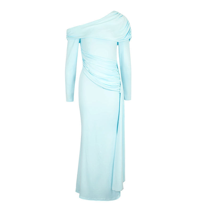 Damen Elegantes Wickelkleid mit asymmetrischem Ausschnitt und raffinierten Rüschendetails Echo Archiv