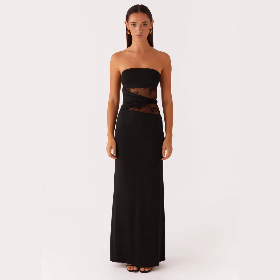 Damen Elegantes Minikleid mit verführerischem Spitzenoberteil und figurbetontem Schnitt Echo Archiv