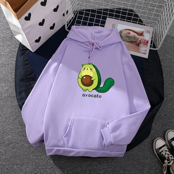 Unisex oversized Kapuzenpullover mit Statement-Print "Kinder Planet", Kängurutasche und weichem Futter – Auréline