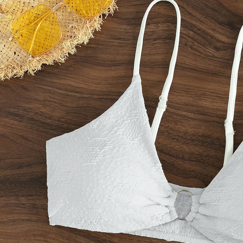 Damen Triangel-Bikini mit elegantem Knoten-Design und hohem Beinausschnitt Echo Archiv