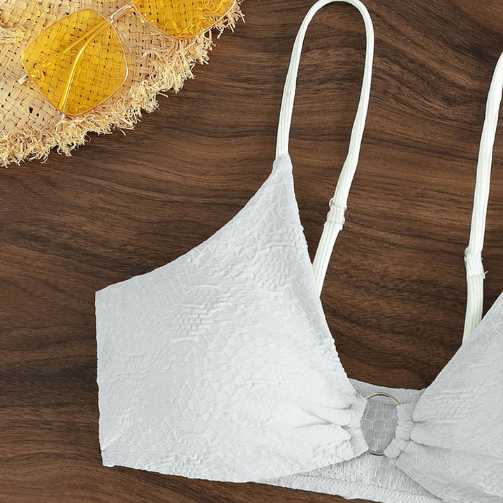 Damen Triangel-Bikini mit elegantem Knoten-Design und hohem Beinausschnitt Echo Archiv