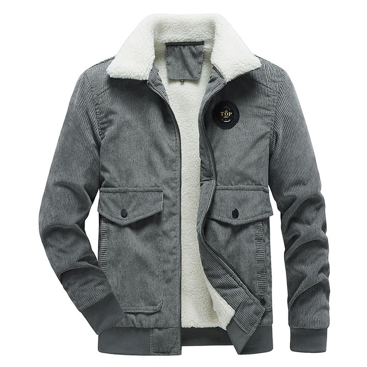 Herren Lässige Steppjacke mit Teddyfutter Echo Archiv