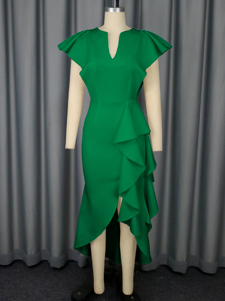 Damen Elegantes Wickelkleid mit voluminösen Drapierungen Echo Archiv