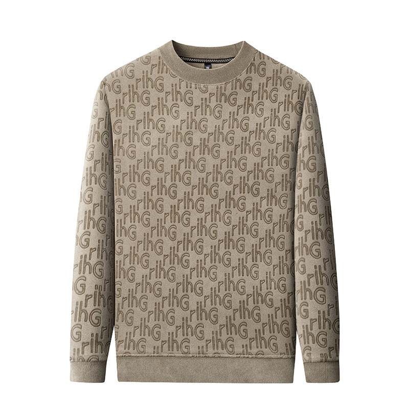 Herren modischer Sweatshirt mit strukturiertem Obermaterial Echoarchiv