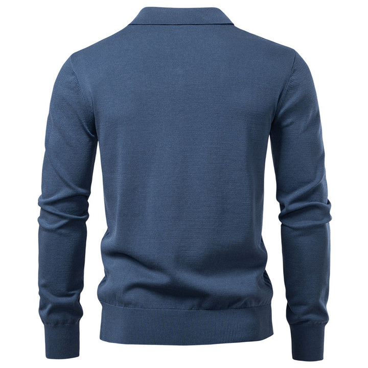 Herren Pullover mit V-Ausschnitt und strukturiertem Design Echoarchiv