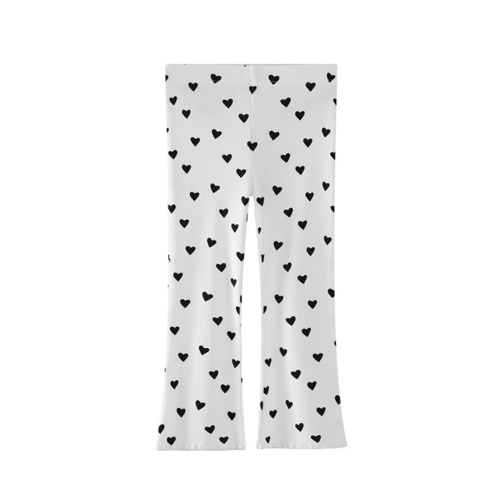 Mädchen Leggings mit herzförmigem Muster Echo Archiv