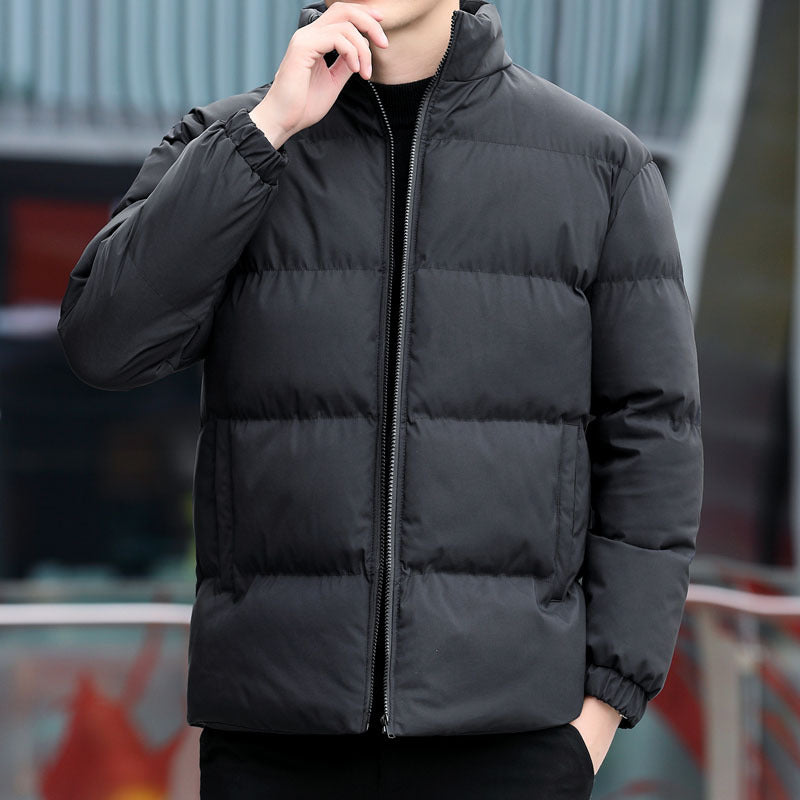 Herren gesteppte Winterjacke mit praktischem Reißverschluss Echoarchiv