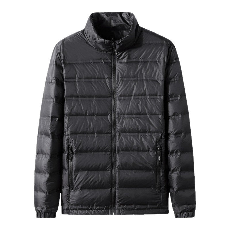 Herren Leichte gesteppte Thermojacke mit Stehkragen und Zwei-Wege-Reißverschluss Echo Archiv