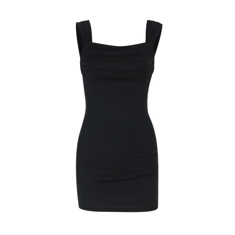 Damen figurbetontes Minikleid mit schulterfreiem Design und Rüschenelementen Echo Archiv