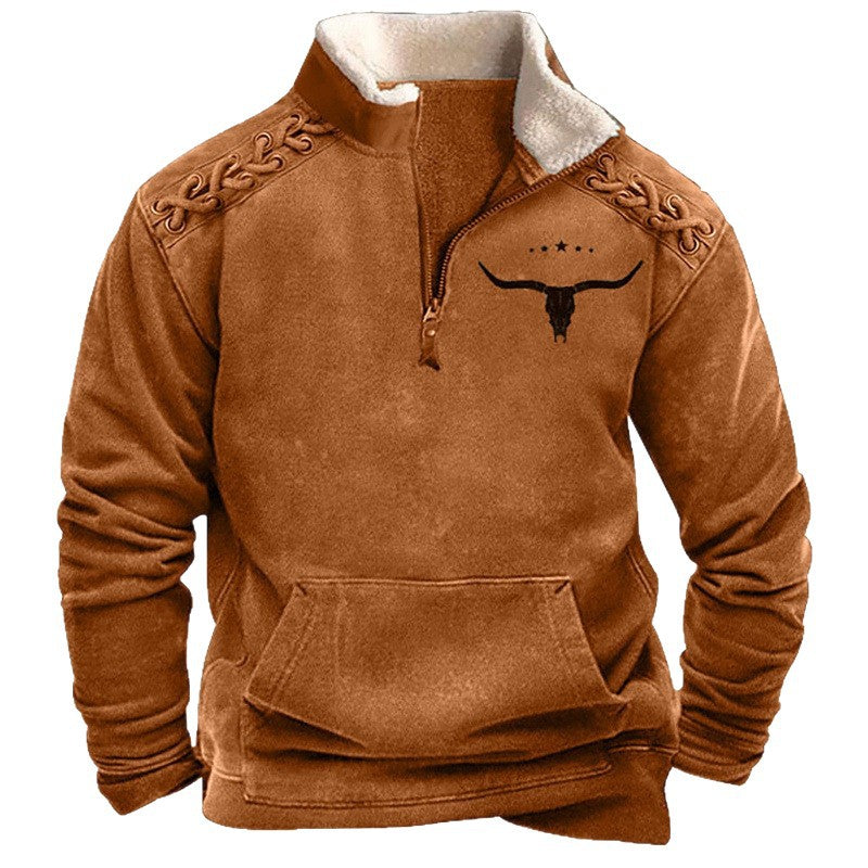 Herren Modischer Hoodie mit Kapuze und maritimem Druck Echoarchiv