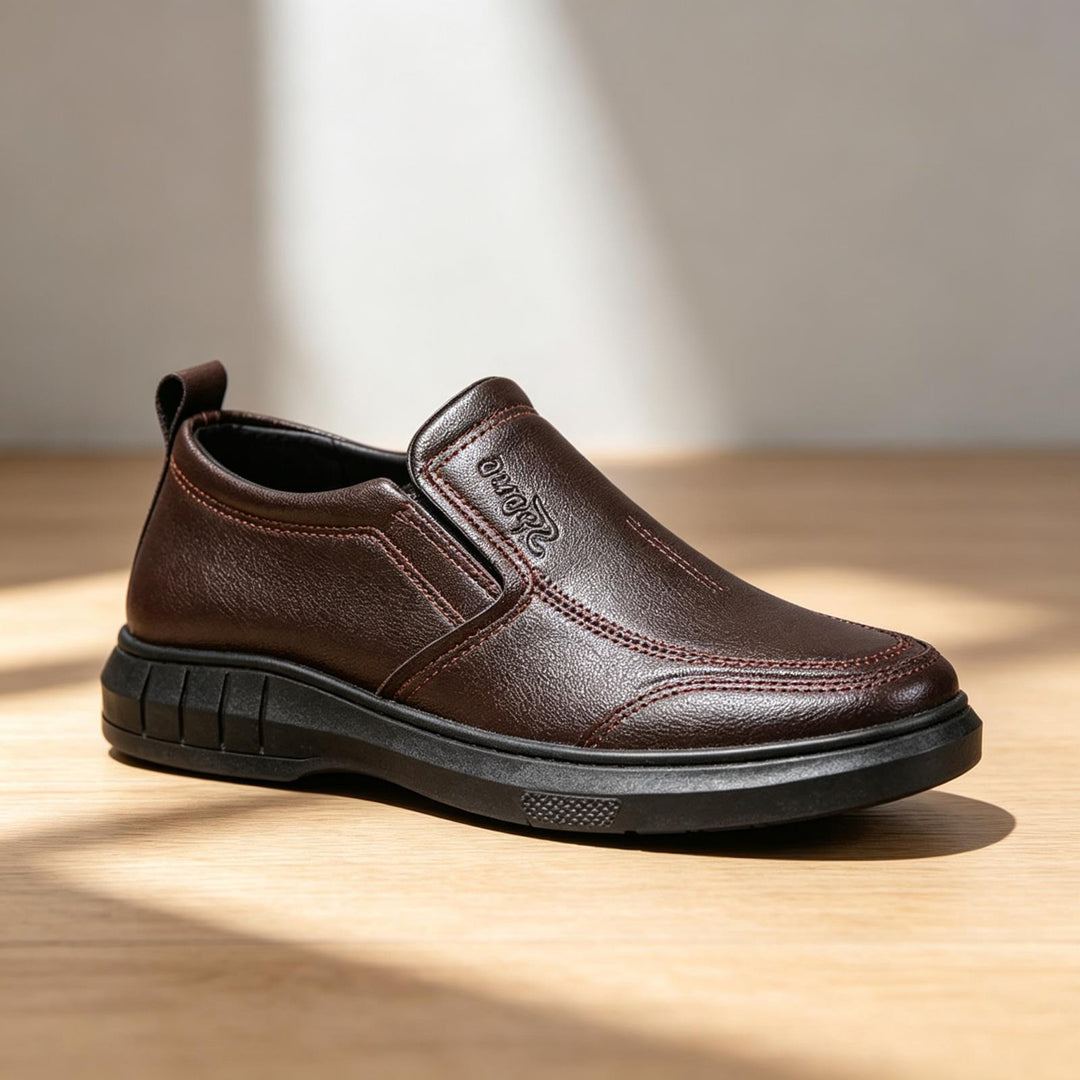 Herren Bequeme Leder Slipper Echoarchiv