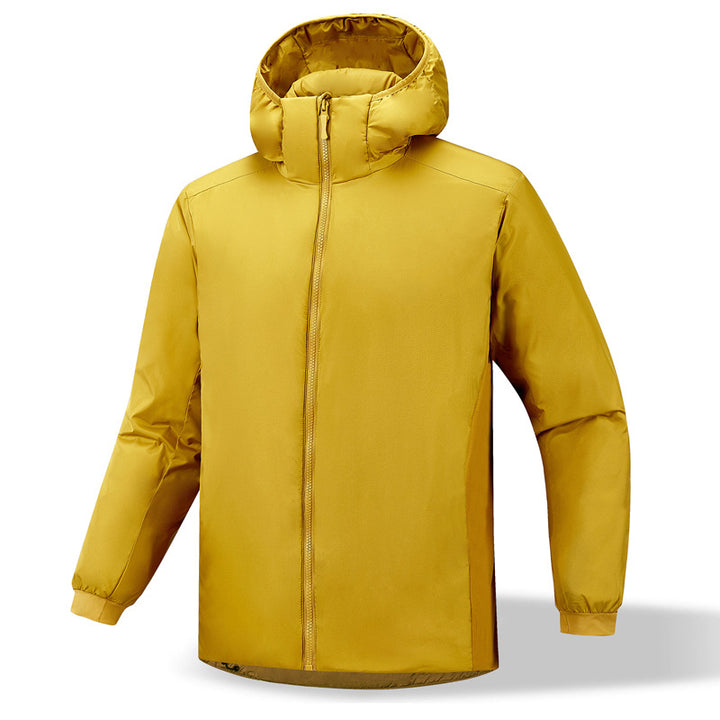 Herren isolierende Übergangsjacke mit anpassbarer Kapuze und elastischen Ärmelbündchen Echoarchiv