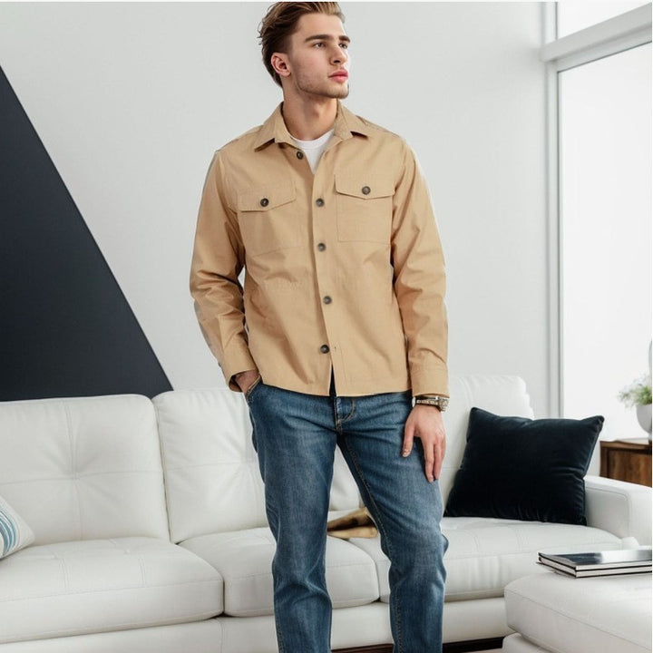 Herren modische leichtgewichtige Chore-Jacke mit praktischen Taschen Echoarchiv