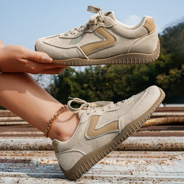 Damen Veloursleder-Optik Casual-Sneaker mit ergonomischer Komfortsohle Echo Archiv