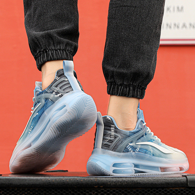 Unisex leichte Luftkissen-Sneaker mit transparentem Gradient-Obermaterial und sichtbarer Luftkammer – Norré