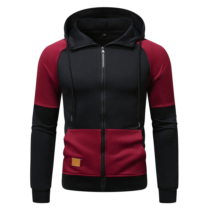 Herren sportlicher Kapuzenpullover mit einzigartigem Farbblock-Design Echoarchiv