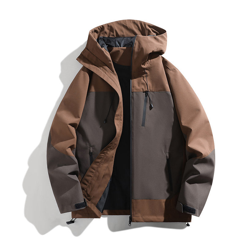 Damen technische Allwetterjacke mit vielseitigem Kapuzendesign und verstellbaren Belüftungsöffnungen Echoarchiv