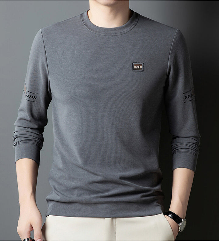 Herren Langarmshirt mit modischem Schnitt und feinen Akzenten Echoarchiv