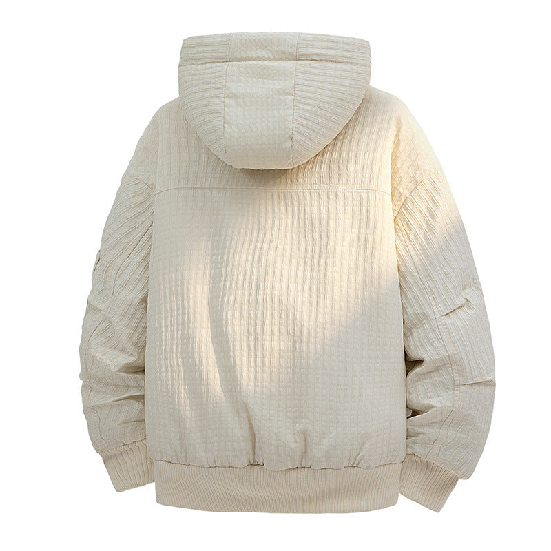 Damen Gefütterte Teddy-Fleece Bomberjacke mit Kapuze und feiner Steppstruktur Echo Archiv