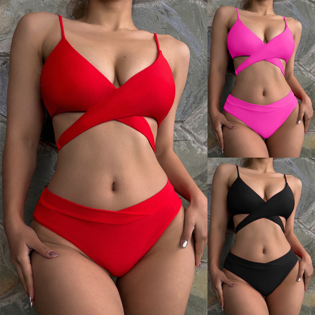 Damen Triangel-Bikini mit modischen Akzenten Echo Archiv