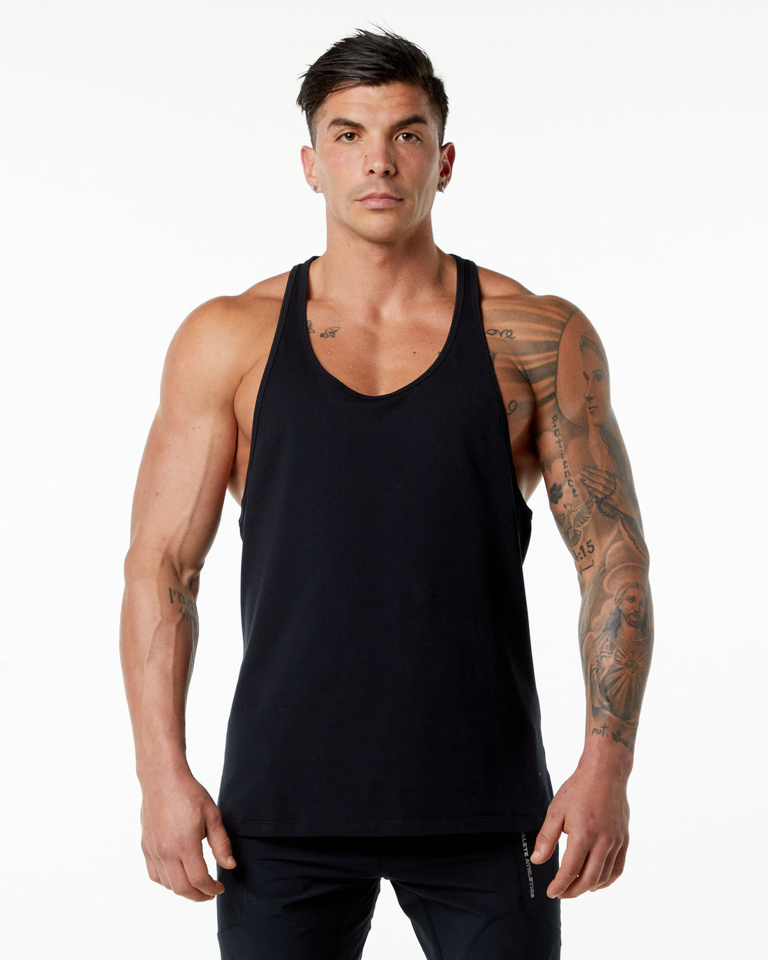 Herren Muskelshirt mit Racerback-Schnitt und atmungsaktivem Material Echoarchiv