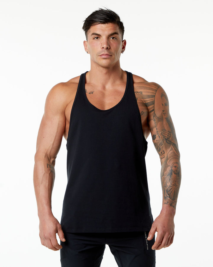 Herren Muskelshirt mit Racerback-Schnitt und atmungsaktivem Material Echoarchiv