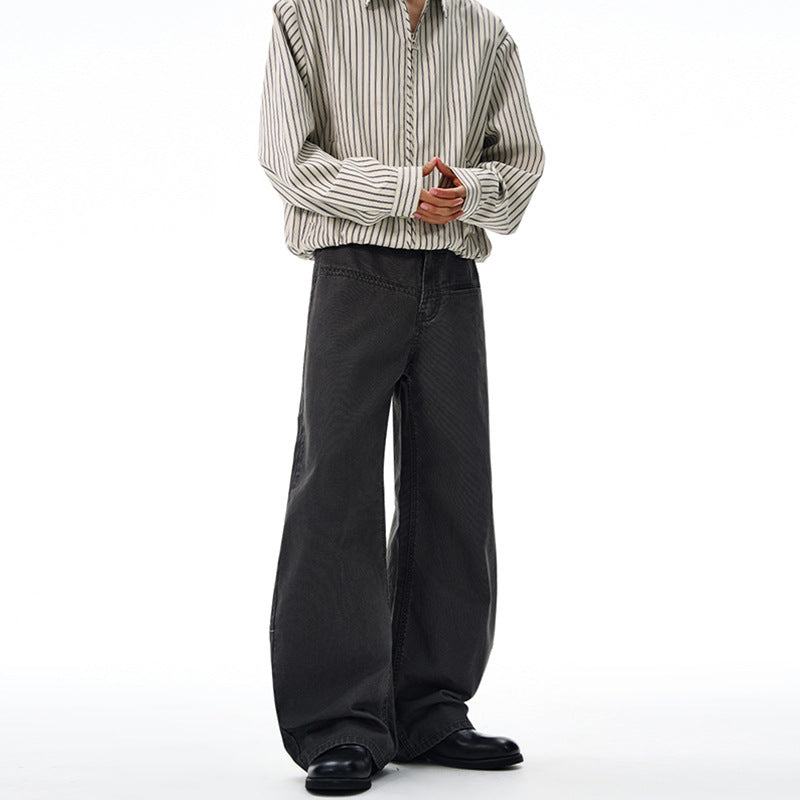 Herren Weitfallende Denimhose im Baggy‑Cut mit elastischem Bund Echo Archiv