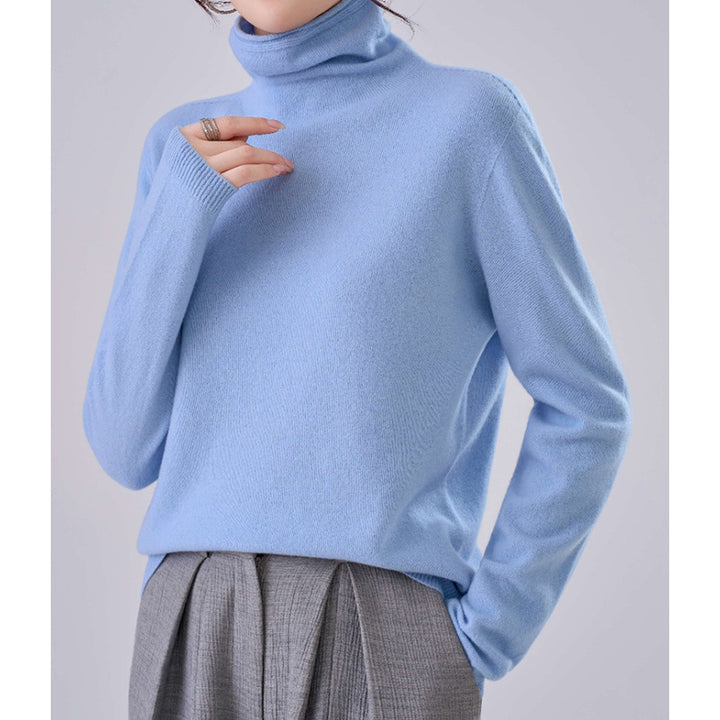 Damen Leichter Kaschmir-Mix Rollkragenpullover mit feinem Soft-Finish und schmaler Silhouette Echoarchiv