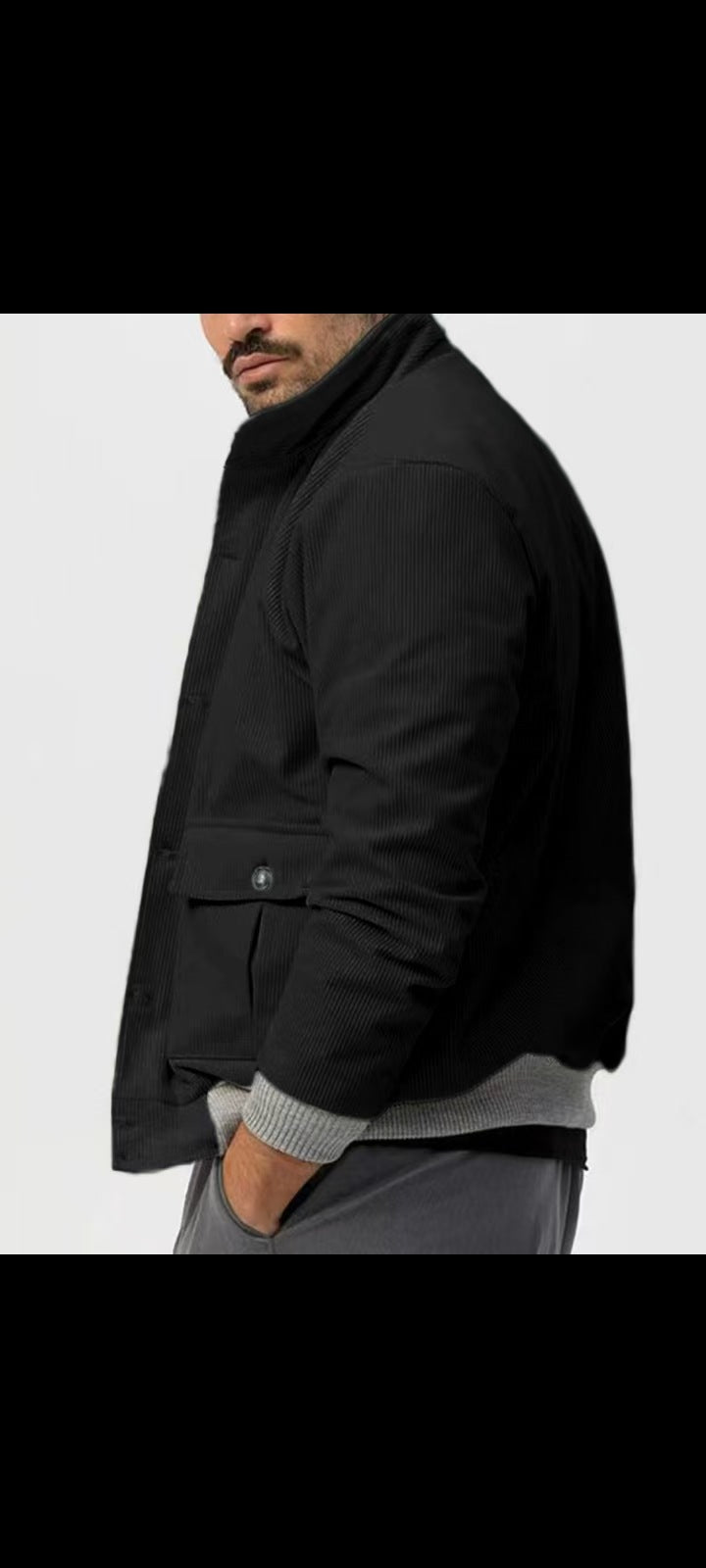 Herren Cordjacke mit lässigem Schnitt und praktischen Taschen Echoarchiv