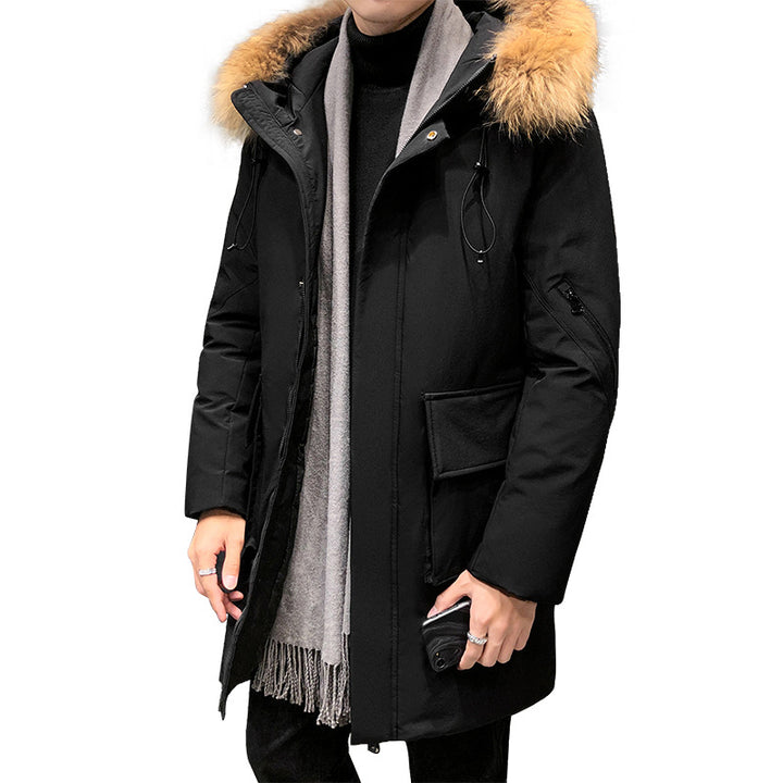 Herren isolierte Winterjacke mit abnehmbarer Kapuze Echoarchiv