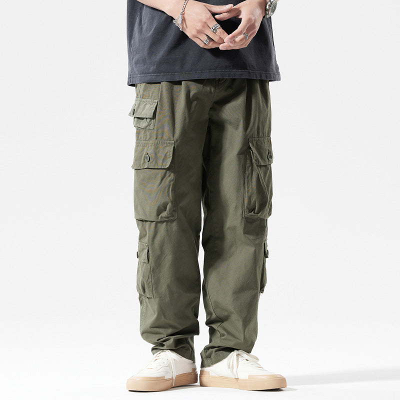 Herren Cargo-Hose mit mehreren Taschen und elastischem Bund Echoarchiv
