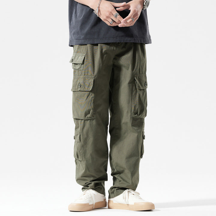 Herren Cargo-Hose mit mehreren Taschen und elastischem Bund Echoarchiv
