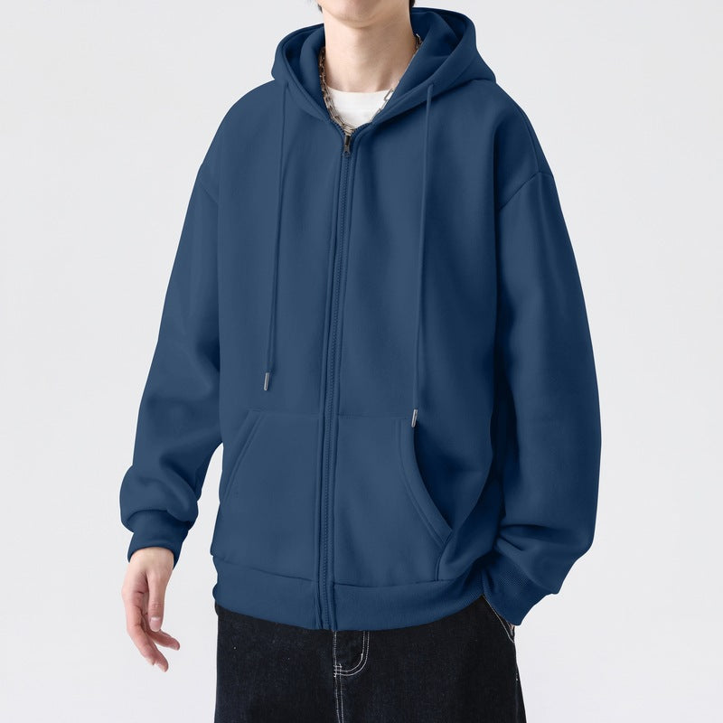 Herren Kapuzensweatjacke mit durchgehendem Reißverschluss und legerer Passform Echoarchiv