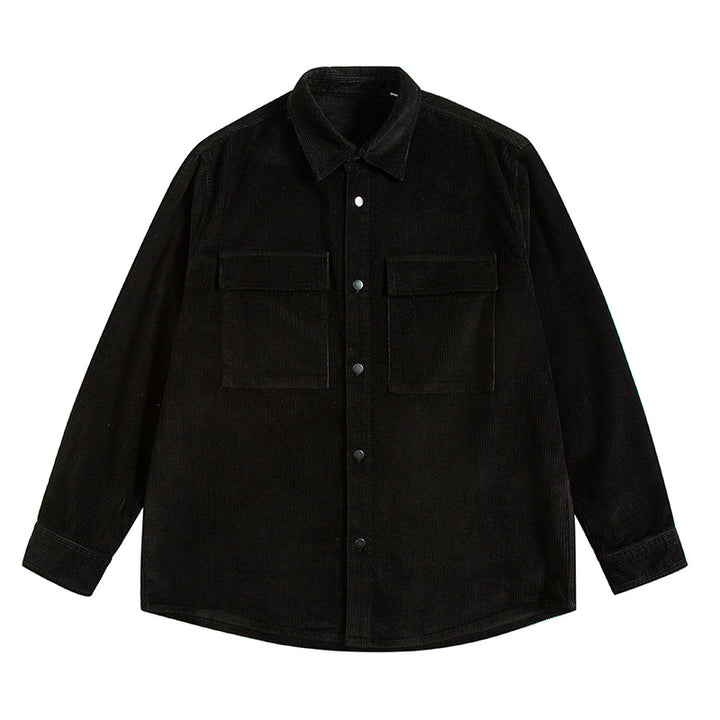 Herren  Corduroy Relaxed Overshirt mit Klappbrusttaschen Echo Archiv