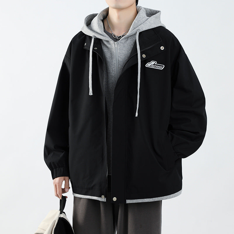 Herren Übergangsjacke mit Hoodie und praktischen Taschen Echoarchiv