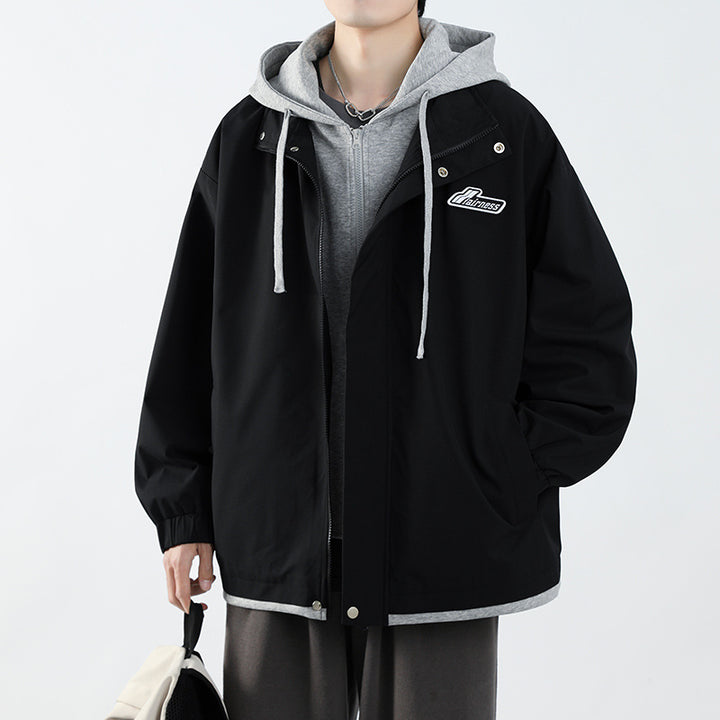 Herren Übergangsjacke mit Hoodie und praktischen Taschen Echoarchiv