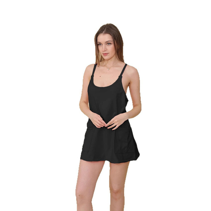 Damen Freizeitkleid mit praktischen Taschen und verstellbaren Trägern Echo Archiv