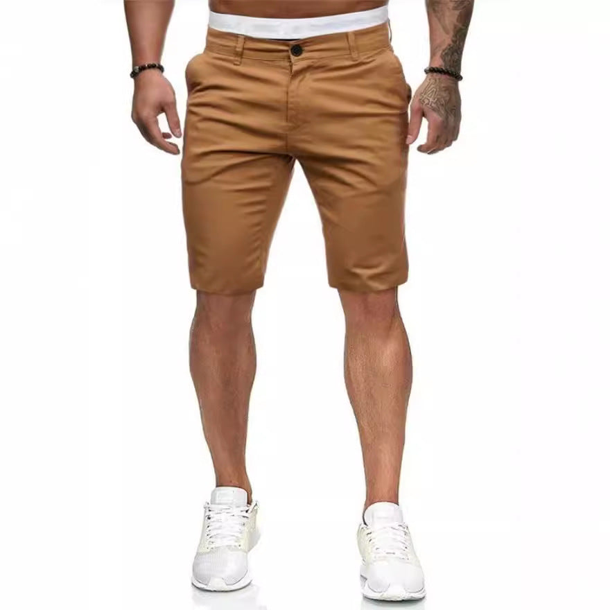 Herren Modische Chino-Shorts mit praktischen Seitentaschen und dehnbarem Bund Echoarchiv