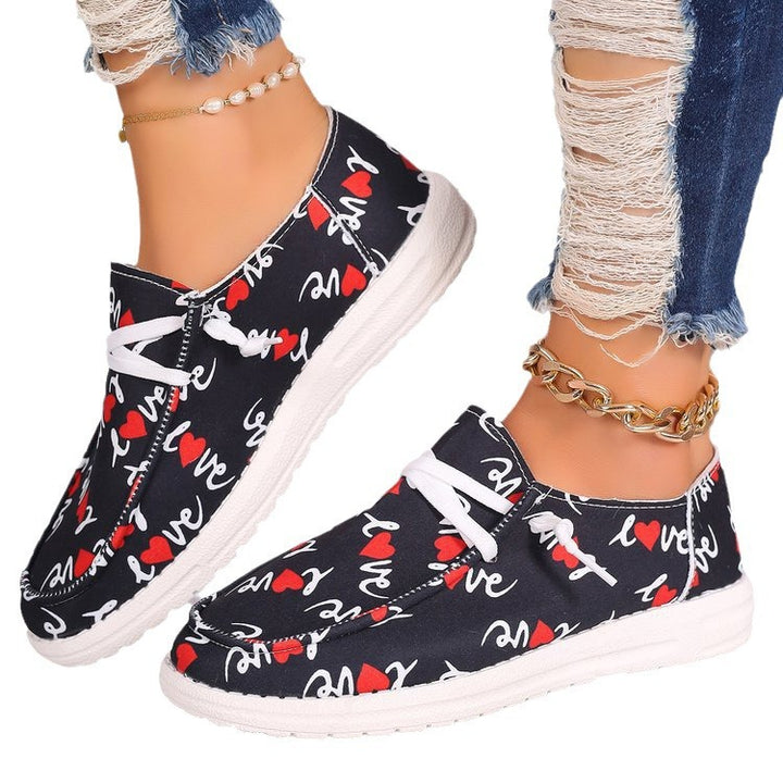 Damen Low‑Top Sneakers im Animal‑Mix mit Schnürung und gepolstertem Komfortfußbett Echo Archiv