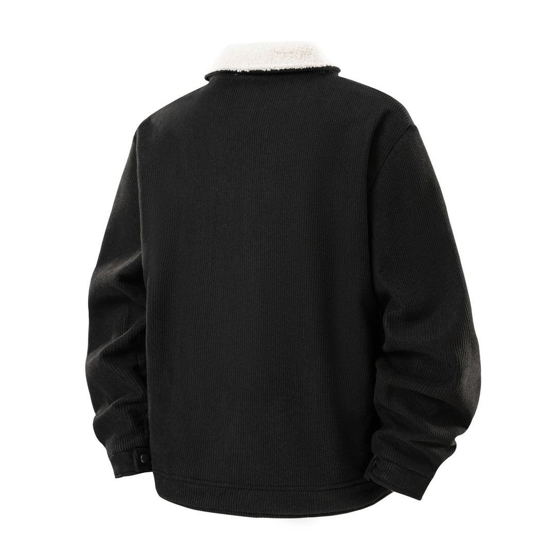 Herren Robuste Cordjacke mit warmem Fleece-Innenfutter Echoarchiv