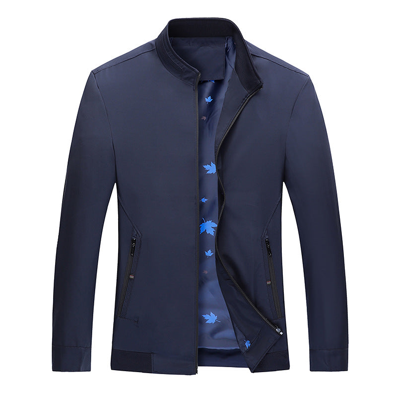 Herren sportliche High-Tech Jacke mit Stehkragen und seitlichen Reißverschlusstaschen Echoarchiv