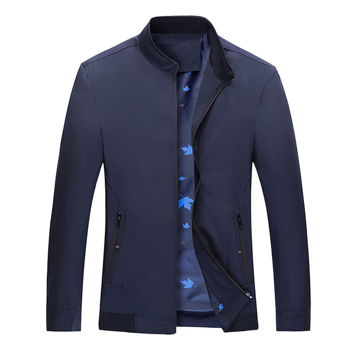 Herren sportliche High-Tech Jacke mit Stehkragen und seitlichen Reißverschlusstaschen Echoarchiv