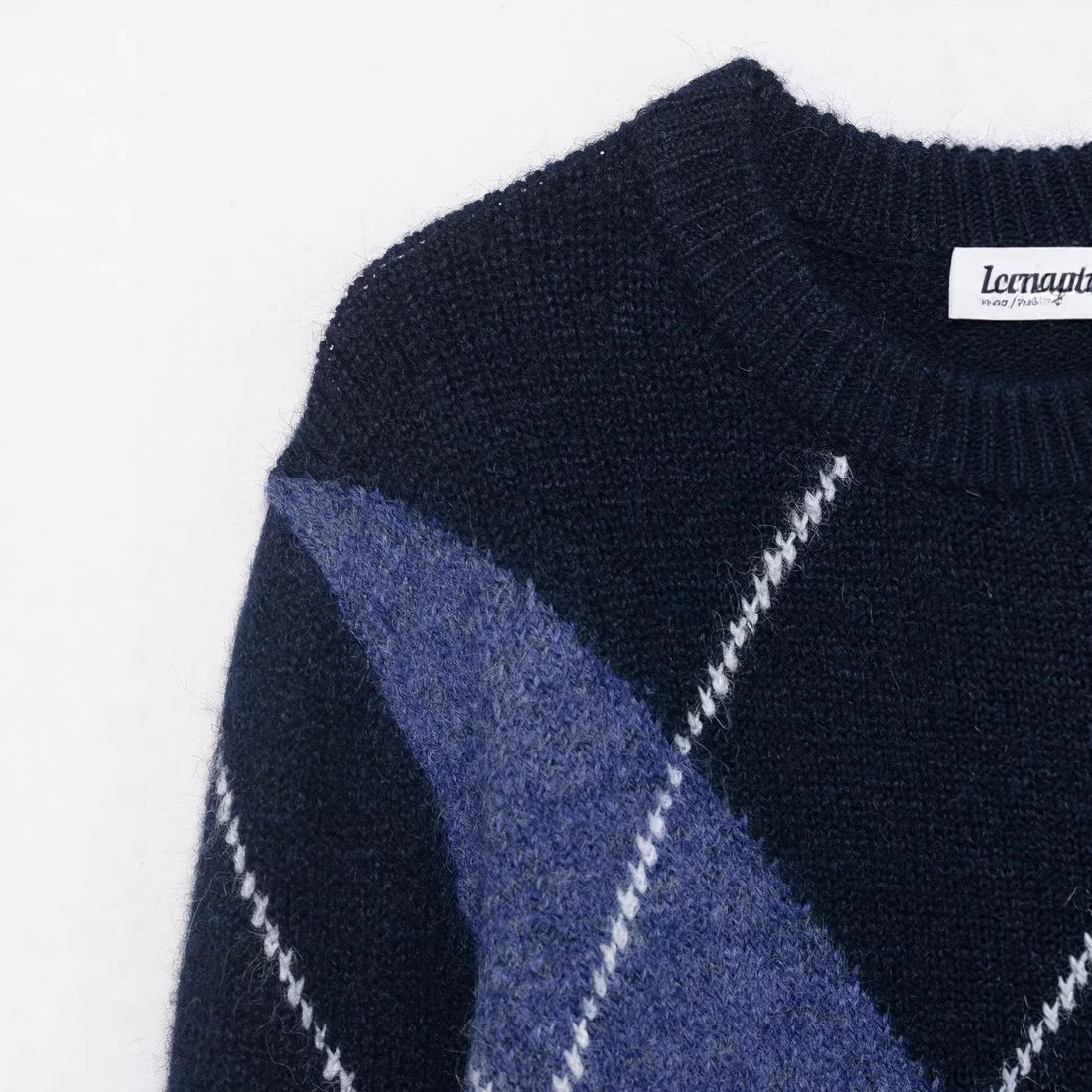 Damen Oversized Rautenstrickpullover mit Mohaireffekt Echoarchiv